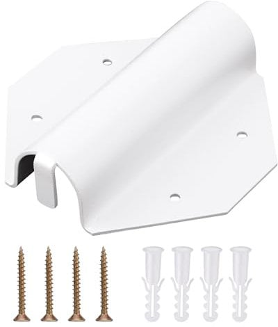 Side Mount Flag Pole Holder, Outside House Flag Pole Bracket Set with Screws and Expansion Tubes Outdoor Side Mount Flag Pole Bracket for House Porch Wall Yard