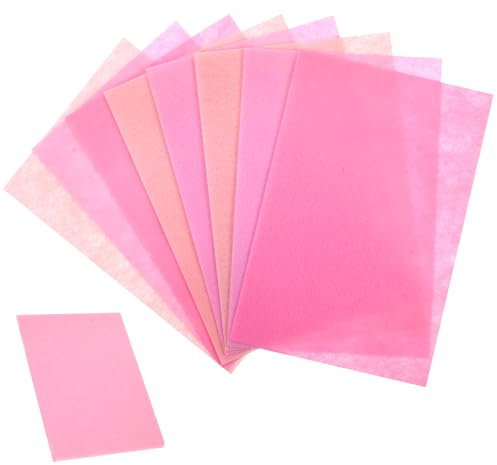 Felt Sheets for Crafts Filz zum Basteln, 1mm Stark Filzstoff Bastelfilz, 30 x 20 cm Weicher Bastelfilz Basteln, 9 Stück Filzblätter für Handarbeit DIY Nähprojekt Party Dekorationen (3 Rosa)