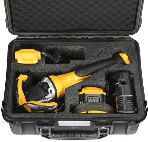 Hard Case for Dewalt Angle Grinder - Tool Bag for Dewalt 20V MAX XR Grinder Tool DCG412B, Waterproof & Shockproof Tool Box for Dewalt Grinder/Cutting Wheels/Battery/Charger/Side Handle (Case Only)