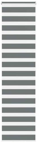 vidaXL Doppelrollo Dunkelgrau 65x200 cm Stoffbreite 60,9 cm Polyester