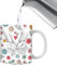 Tazza Da Tè Per Coppia, Tazze Fiori,Tazza Da Cappuccino In Ceramica A Mano - Tazza Da Bevanda A Fiori Per Latte, Cappuccino, Tè Ghiacciato, Bevanda Calda
