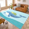 Unterwasser Deko Kinderzimmer - Teppich Wohnzimmer Schlafzimmer Kinderzimmer Wal, Großer Teppich Kinder Meer, Weich Kurzflor & Waschbar & rutschfest Wohnzimmerteppich, Kinderteppich, 120x180 cm
