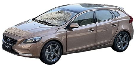 1 18 Für Volvo V40 2016 Weißmetalllegierung Druckguss Simulation Automodell Collection Boutique Display Druckgussmodelle Motorfahrzeuge(Brown)