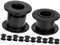 BESPORTBLE 6 Paare Fußballmaschine -kit Abnehmbare Dekoration Aufkleber Werkzeug Billard Spielpreise Großes Set Luftzubehör Billard Für Bonbonfarbene Glocken Black Plastik