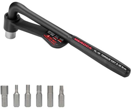 Aomiun Drehmomentschlüssel Werkzeugsatz für Fahrräder, Hochpräziser Sechskantschlüssel, Tragbarer Schraubenschlüssel mit 6 Bits und Drehmomenten Verschiedener Spezifikationen (TL10)