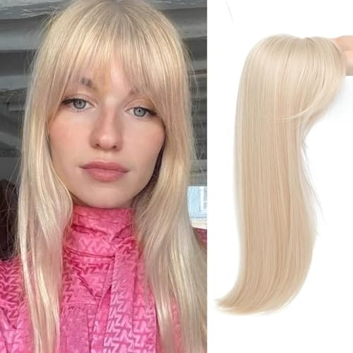 RUNRAYAY Hair Toper, 360 ° 3D -Haaropper für Frauen mit dünnem Haar, 18 Zoll lange Stücke für Frauen im mittleren Teil, blonde 022d#