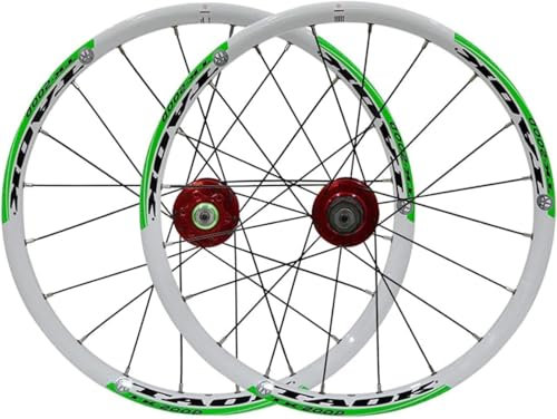 AiWLPTian 20 Zoll BMX Felge Faltbares Fahrrad Mountainbike Laufrad Set Scheibenbremse Schnellspanner Rad 20 Loch Nabe für 7/8/9 Gang Kassette.,C