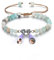 CrystalTears Personalisiert Foto Armband mit Bild im Stein Projektion Edelsteine Heilstein geflochtenes Armband Geschenke