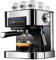 GKJHTED Cafetera Espresso de 20 Bares, compacta de Acero Inoxidable con vaporizador de Leche, Ideal para Capuchino y café con Leche.