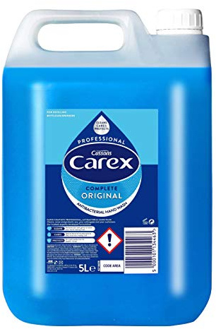 Carex Professional Original Antibacterial Hand Wash 5L – Large Refill Liquid Hand Soap for Home, Office & Commercial Use