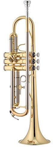 Jupiter JTR 701 Q in B Trompete, Nickel-Silber, Kupfer, Gold, B-Dur, Metallic, Koffer mit Rucksackgurten, Jupiter 7C-Mundstück