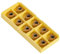 Coffret de 10pcs 3/8 16ER AG60 Lame Inserts Rotatifs CNC Cutters en Carbure Outil Tournage de Metal Filtage pour Tours, Fraiseuses