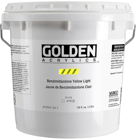 Golden Heavy Body Acrylique – Benzimidazolone Yellow Light Récipient de 3,6 l