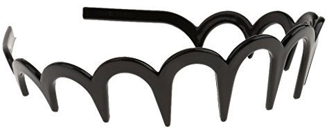 NiceButy Haarreif, Zickzack-Haarband, für Damen, Herren, Mädchen, 7, Einheitsgröße