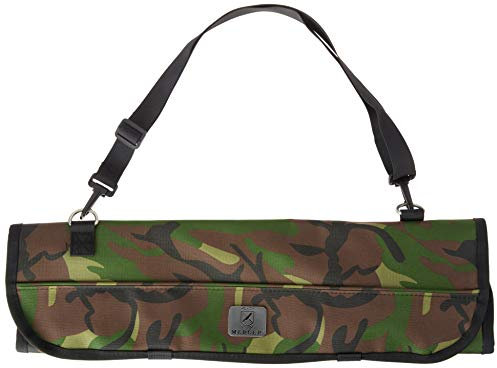 Mercer Culinary M30007CM 7-Pocket Camouflage Knife Roll Storage Bag, Nylon