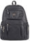 Damen Cityrucksack Rucksack Schultertasche Stadtrucksack Backpack Schultertasche Leder Optik Organizer Tablet Nexus Ipad Mini bis ca. 8 Zoll (Schwarz 30x32x15 cm)