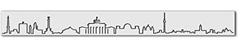 Wandschablone Skyline Berlin (280 x 30 cm)