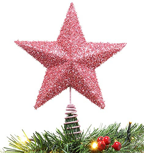 Christmas Concepts® Stella superiore albero scintillante 11 '' - lussuose decorazioni natalizie (Rosa baby)