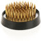 com-four® Steckigel aus Metall - Kenzan für Frischblumen - Bastelzubehör - Floristikutensil für Blumenarrangements - Blumenigel (1 Stück - goldfarben)