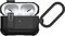 Aulumu A19 Funda Compatible con AirPods Pro [2ª/1ª Generación] con Cerradura • Funda Protectora Completa y Resistente con Llavero • para Hombres y Mujeres, Negro