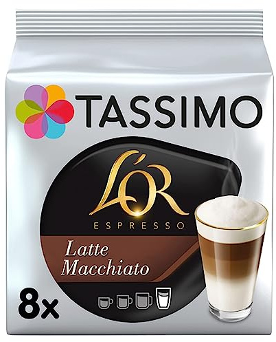 Tassimo L'OR Latte Macchiato Coffee Pods x8