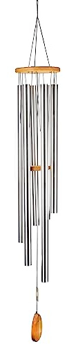 Klangspiel Shiva-Shakti (Sonne und Mond) Mattsilber - 175 cm