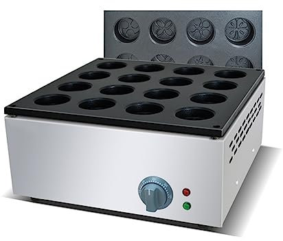 Machine à gâteau à 16 trous en forme de haricots rouges, gaufrier à crêpes, antiadhésive, électrique, pour la maison et les restaurants, 110 V 3000 W