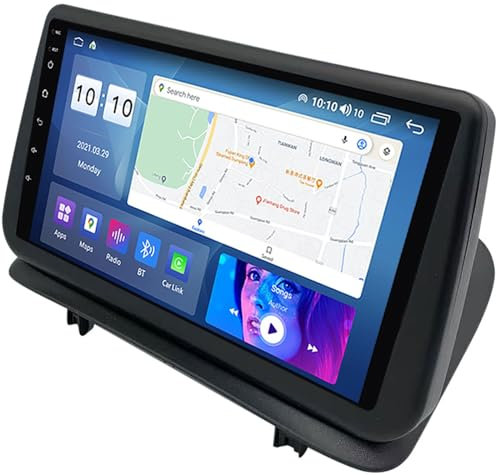 OmurgA Radio De Coche Android 13 Navegación GPS para Renault Clio 3 2006-2019, Reproductor De Vídeo Multimedia Pantalla Táctil 9 Pulgadas Radio FM Am con 4G 5G WiFi/Carplay/Enlace Espejo M200S