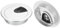 sourcing map 2Pcs Cable Hole Cover, 2-9/16(65mm) ABS Desk Cable Wire Cord Grommet Hole Cover for Office Computer Desk Wire Organizer, Silver