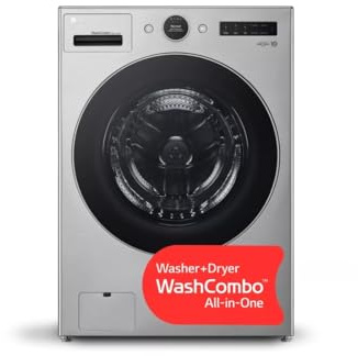 LG WM6998HVA 27 Inch Smart Front Load Washer/Dryer Combo with 5.0 cu ft. Capacity, Stainless Steel