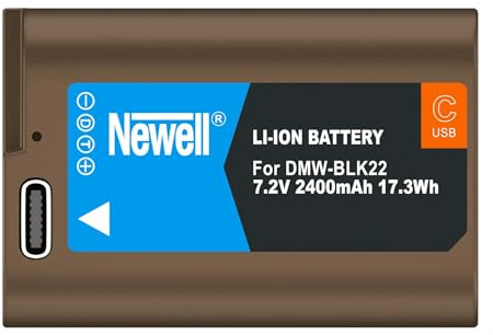 NEWELL 2 400 mAh Akku für Panasonic DMW-BLK22