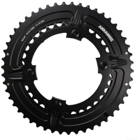 Mejora tu bicicleta de carretera con el plato asimétrico DURAACE FCR9100, 50 34T 110BCD para Shimano para 105 R7000 R8000 (34/50T)