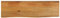 ShGaxin Tischplatte mit Baumkante 110x40x2,5 cm Massivholz Mango, Arbeitsplatte, Holzplatte, Schreibtischplatte, Waschtischplatte, Küchenarbeitsplatte - 370541