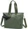VASCHY Bolso Mujer, Bolso Acolchado Mujer Bolso Tote Bandolera Con Asa de Hombro Y Mano Bolso Universidad Shopper Ordenador Portátil para Trabajo Compras Viajes Escuela, Verde