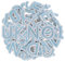 GYGYL 72 Pieces Iron on Letters and Numbers Patches, Embroidered Sew on/Iron on Patches Alphabet A-Z, Numbers 0-9 Applique for Clothes, Dress, Hat, Socks, Jeans, DIY Accessories (Light Blue)