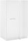 möbelando Eckschrank >LAUNDREEZY< in Weiß mit Stangengriff, 100x162x68 cm, höhenverstellbaren Sockelfüßen, Softclose-Tür, abschließbar, ideal für Staubsauger & Bügelbrett