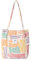 Groß Umhängetasche Damen Cord Ultraleicht Crossbody Tasche Schultertaschen Handtasche Canvas Tasche Shopper Bag Fashion Stofftasche für Alltag College Reisen Einkaufen（Bunt Gestreift）