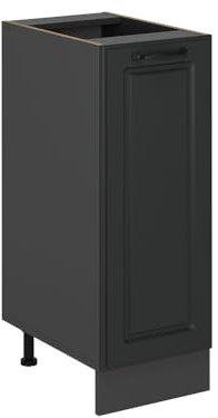 Vicco Apothekerschrank R-Line, Anthrazit Landhaus, 30 cm ohne Arbeitsplatte