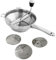 Pasapurés giratorio, pasapurés para salsa de manzana, molinillo de alimentos ergonómico con 3 discos de fresado de acero inoxidable - Picadora de cocina con manivela con mango para salsa de