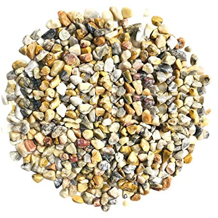 Petites pierres vertes polies pour plantes ornementales d'aquarium - Pierres de gravier pour plantes en pot - Bonsaï - Terrarium - Projet de bricolage - 100 g - Pierres décoratives pour plantes (H
