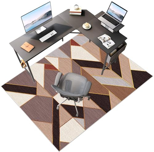 NonSlip Office Chair Mat 100x120 cm Durable Floor Protector for Chairs with Wheels Perfect for Gaming Parquet & Hard Floors Ultimate Desk & Gaming Setup Essential