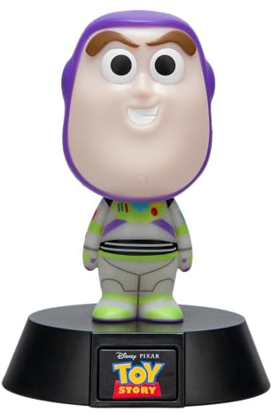 Paladone Buzz Lightyear Icon Licht 11cm, Toy Story LED Nachtlicht, batteriebetriebene Tisch- oder Nachttischlampe, offizielles Disney Merchandise