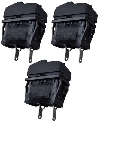 Puupaa Interruptor de botón para limpiadores de vapor Karcher SC3, pieza de repuesto 15A 250VAC(3 piezas)