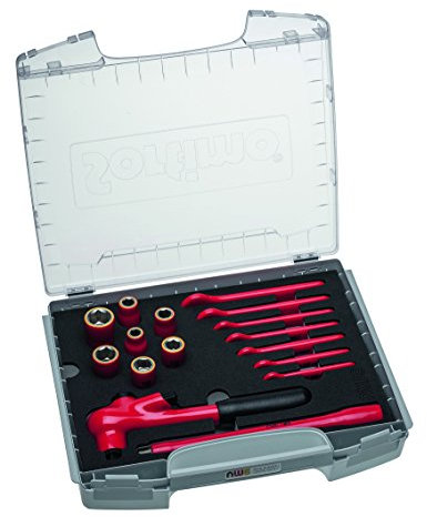 NWS 337-16 Kombinierter Steckschlüsselsatz 1/2 1000V in Sortimo I-Boxx, 16-teilig