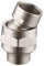 KES Shower Head Swivel Ball Adapter, Brass Shower Connector Ball Joint Adjustable Shower Extension Universal Component Brushed Nickel, PSB101-BN