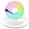 Arotelicht LED Streifen RGB 24V 5m led Band Flexibles LED Strip Dimmbar SMD5050 300Leds Farbwechsel Lichtband IP20 Ohne-Netzteil schneidbar Selbstklebend LED Band für Innendekoration