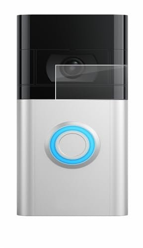 brotect Glass Screen Protector Film compatible with Ring Video Doorbell 4 / Doorbell 3 - Glass-Foil 9H Protection [Scratch Resistant, High Clarity]