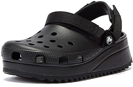 Crocs Unisex Erwachsene Hiker Clog Clog, Black/Black, 36/37 EU
