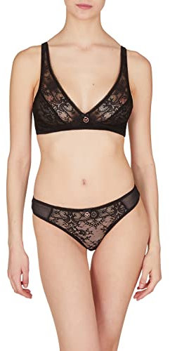 Emporio Armani Damen Emporio Armani Women's Bridal Brief Bikini Style Underwear, Schwarz, S EU