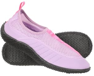 Mountain Warehouse Bermuda Kids Aqua Shoes - Neoprene Swim Shoes, Mesh Panels Wet Shoes, Lightweight Water Shoes, Slip On - Spring Summer, Beach, Water & Diving Lilac Junior Shoe Size 4